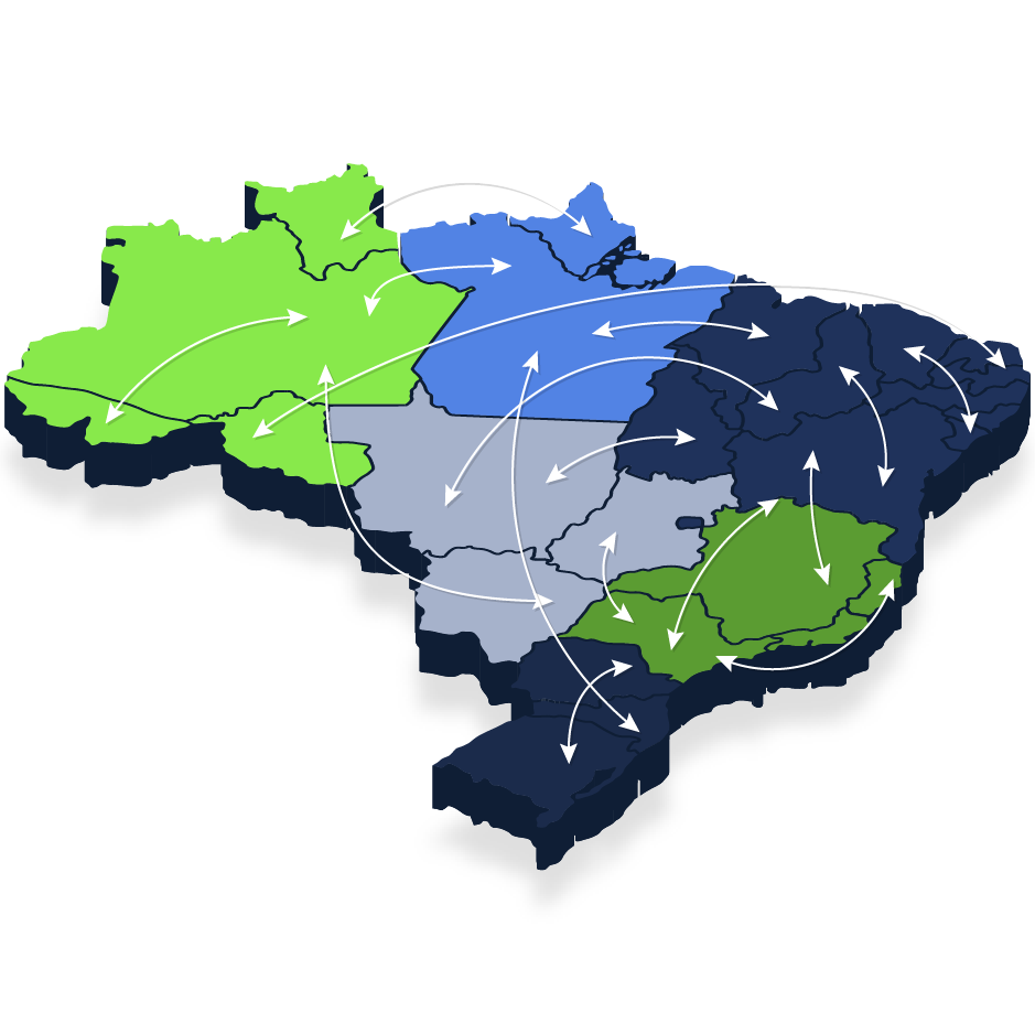 abrangência mapa